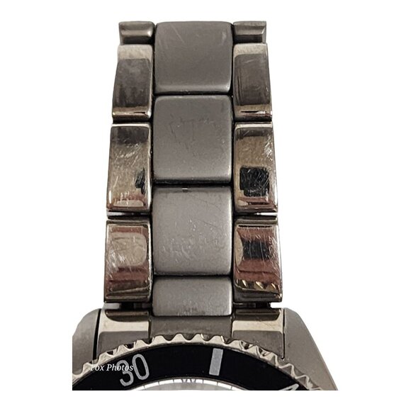 Vtg Visage Chronograph All Titanium Men's Watch 38mm Water Resistant New Battery - Picture 10 of 16